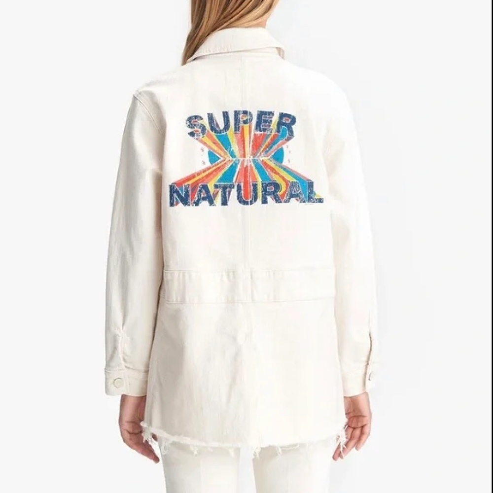 NEW Mother Superior The Triple Veteran Fray Denim Jacket *Act Natural*